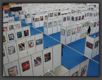 北京八棱柱圖片展板租賃銷售